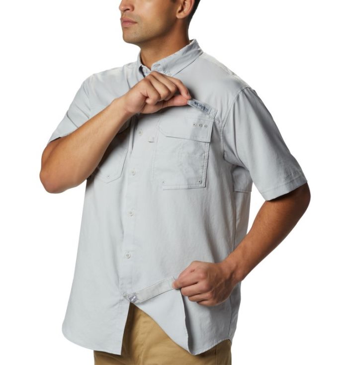 Camisas Columbia Precio Costa Rica - PFG Blood and Guts™ III Short Sleeve  Woven Shirt Hombre Gris Costa Rica